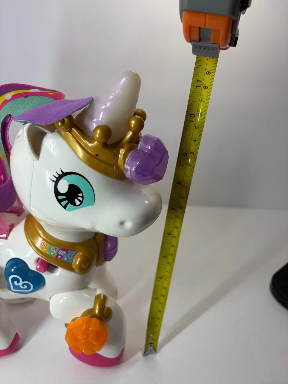 Magical White Unicorn Toy with Pink Wings - Kids Interactive Playset